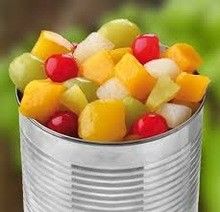 Gemengd Organisch Ingeblikt Laag Fruit, - de calorie blikte de Verfrissende Smaak van de Fruitcocktail in
