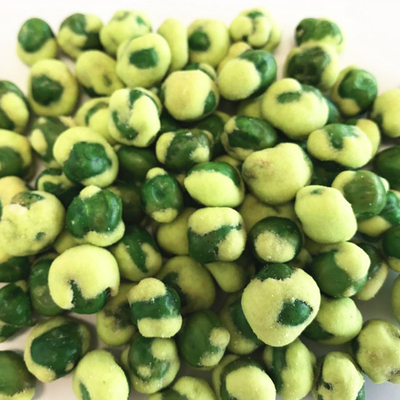 Het populaire In het groot Voedsel van het Aromafried coated green peas snack van Veganist Gele Wasabi