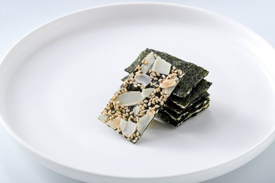 Gevulde zeewier crisps 4 smaakcombo Saurieuze snacks Vegan Glutenvrij Oceaanvoedingsstoffen