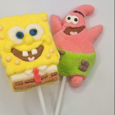 Cartoon personage Marshmallow Lollipops