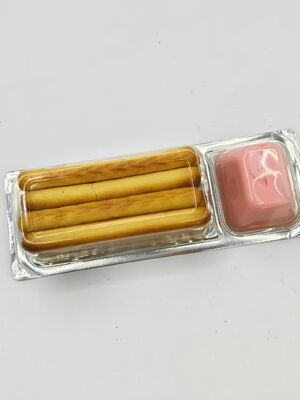 Echte aardbeien puree en calciumverrijkte niet-ggo-kinder lunchdoos