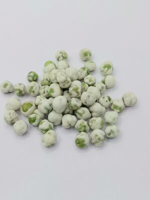 Wit beklede groene Wasabi erwten - knapperige textuur, Wasabi smaak, grote zak Verpakking 5 kg