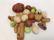 Toegevoegde Snacks van de Rijstcraker Met een laag bedekte Pinda's van het sojasauszeewier de Dekking Gemengde