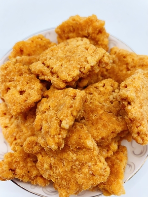 Gezouten eigeel Gedroogde vleesvlies Glutige rijst crackers Mix Rijk en zacht Aroma Kripperige rijst Gebakken rijst korst Guoba