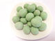 De ronde van de de Snack Groene Kleur van de Vormwasabi Met een laag bedekte Pinda Begrote Knapperige Pinda's