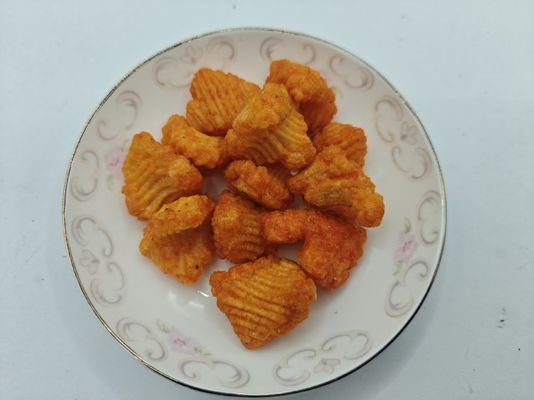 Schelpvormige gepofte snacks