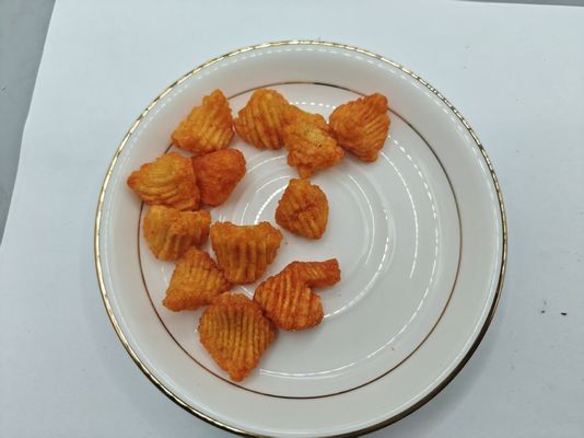 Schelpvormige gepofte snacks