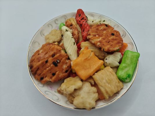 Originele Gemengde Rijstcrackers met Aangepaste Smaak, Bulkverpakking met Olie-ingrediënten