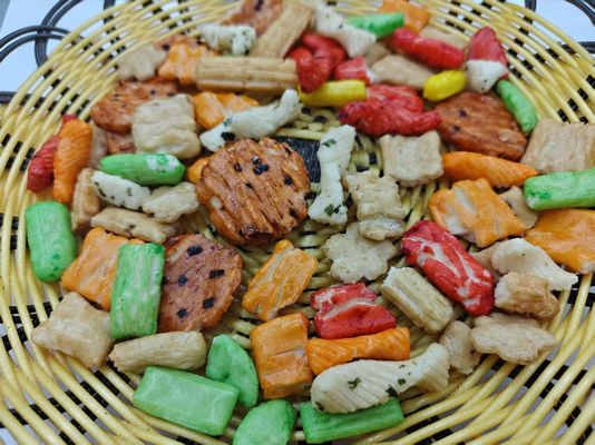 Gemengde rijstcrackers variëteit verpakking bulk verpakking