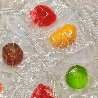 Kleurrijke individueel ingepakte gummy candies voor feestjes Evenementen Alledaagse plezier