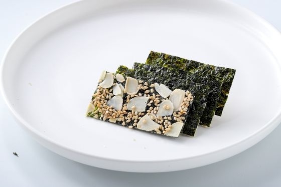 Gevulde zeewier crisps 4 smaakcombo Saurieuze snacks Vegan Glutenvrij Oceaanvoedingsstoffen