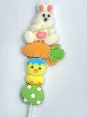 Schattige Marshmallow Figuren op Stokjes