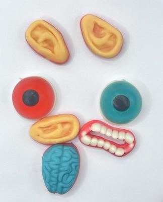 Gekke coole lichaamsdelen Gummies Leuke gevormde traktaties voor gag cadeautjes en snacking