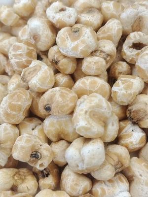 Krakende heerlijke natuurlijke olievrije gebakken geroosterde maïs gepulverde snacks