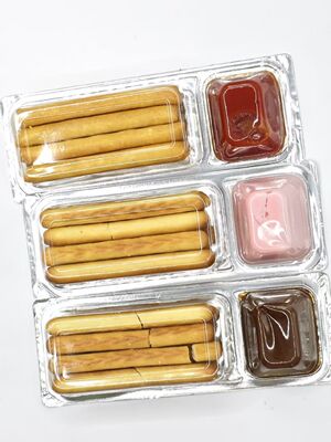 Echte aardbeien puree en calciumverrijkte niet-ggo-kinder lunchdoos