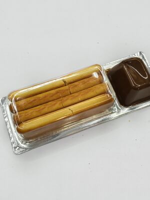 Gourmet Chocolade Dip Crisps met 22% Cacaobestanddelen en Himalayazout in Peel-Seal Dubbele Verpakking