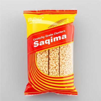 Voedzame gebakken knapperig knapperig graanklusters Saqima Gezonde snack mix