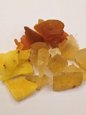 Gedroogde aardbeien mango Honing Pomelo Trio Mix Zoete kauwige gegarandeerde fruit snack