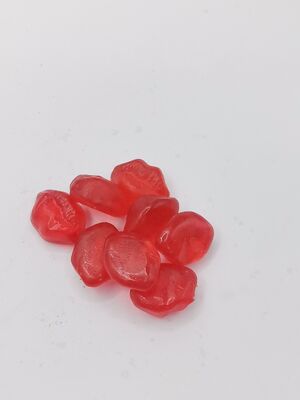Suikervrije aardbeien smaak schoonheidsgummies met collageen en biotine in 7 zakjes voor gezonde huid en haar