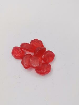 Suikervrije aardbeien smaak schoonheidsgummies met collageen en biotine in 7 zakjes voor gezonde huid en haar