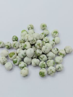 Wit beklede groene Wasabi erwten - knapperige textuur, Wasabi smaak, grote zak Verpakking 5 kg