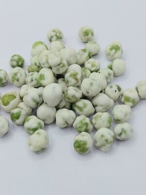 Wit beklede groene Wasabi erwten - knapperige textuur, Wasabi smaak, grote zak Verpakking 5 kg