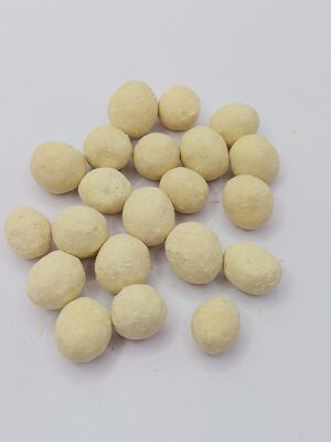 Zojabonen met een romige coating met een rijke melksmaak en een knapperige textuur - Perfecte snacks met sojabonen