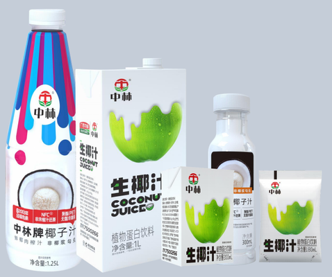 Natuurlijke kokossapdrank zonder kunstmatige toevoegingen in flexibele verpakkingen - HACCP/BRC/KOSHER/HALAL gecertificeerd