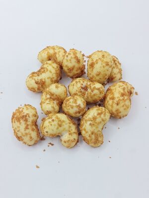 Premium hele cashews met kokoscoat overtrokken cashewsnack met dubbele laag smaak explosie en exportkwaliteit