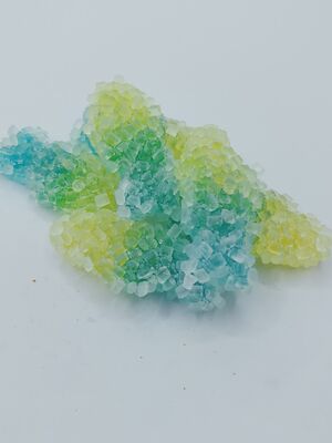 Glimmerende kristal suikercoating beervormige gummies met dubbele textuur voor veelzijdige alle gelegenheden Sojabonen snacks