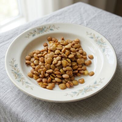 Buffalo-bedekte edamame snacks met een gedurfde Buffalo smaak, knapperige Edamame met schel en veel plantaardig eiwit