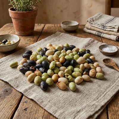 Triple Bean Blend Soja Bean Snacks - licht gezouten, oliearme geroosterde gemengde sojabone snacks