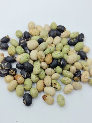 Triple Bean Blend Soja Bean Snacks - licht gezouten, oliearme geroosterde gemengde sojabone snacks