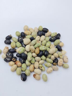 Triple Bean Blend Soja Bean Snacks - licht gezouten, oliearme geroosterde gemengde sojabone snacks