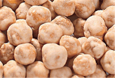Het knoflook bedekte Geroosterde Kekerssnack, Knapperige Knapperige Kekers Kosjer Producten met een laag