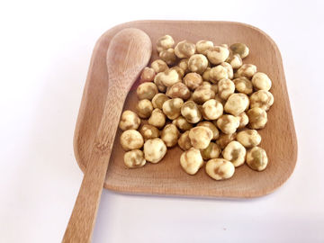 BBQ de Snack van Aroma Groene Erwten, de Grootte Gezeefde Droge Bevatte Vitaminen van Knoflookerwten