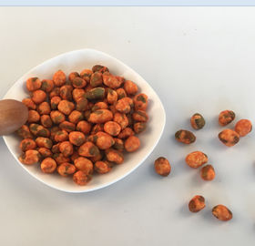Droog Met een laag bedekte Geroosterde Kruidige van Certificatie Edamame With FDA/BRC/Kosher/Halal Sojanoot Groen Bean Snack