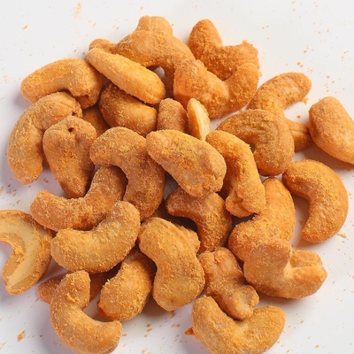 Het gezonde Geroosterde BARBECUEaroma bedekte het Geroosterde Voedsel van de Cashewnotensnack met Kosjer/Halal/BRC-Certificatie met een laag