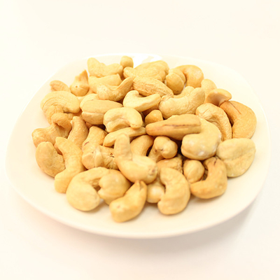 Geen Voedselkleur zoutte Geroosterde Cashewnootsnacks met HACCP/HALAL/BRC-Certificatie
