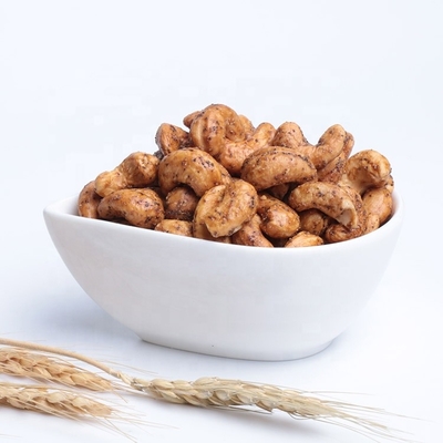 Niet-GMO bedekte de Zwarte peper Geroosterd Gezond de Nootvoedsel van Cachousnacks met Halal/Kosjer Certificatie met een laag