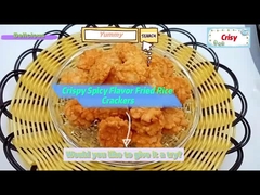 Krullerige pittige smaak Gebakken rijst crackers Snacks