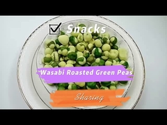 Wasabi smaak meel bedekt geroosterde groene erwten Volledige voeding Knussige gezondheidsvoedingsmiddelen