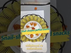 Schelpvormige gepofte snacks