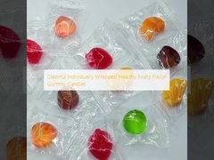 Kleurrijke, individueel verpakt, gezonde, fruitige snoepjes