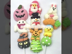 Schattige Marshmallow Figuren op Stokjes